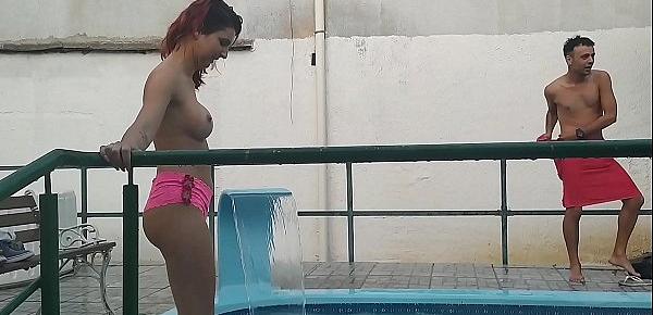  Todos pelados na piscina pra suruba  - Pernocas - DogAloy - DinniGata - Gaúcho PussyHunter